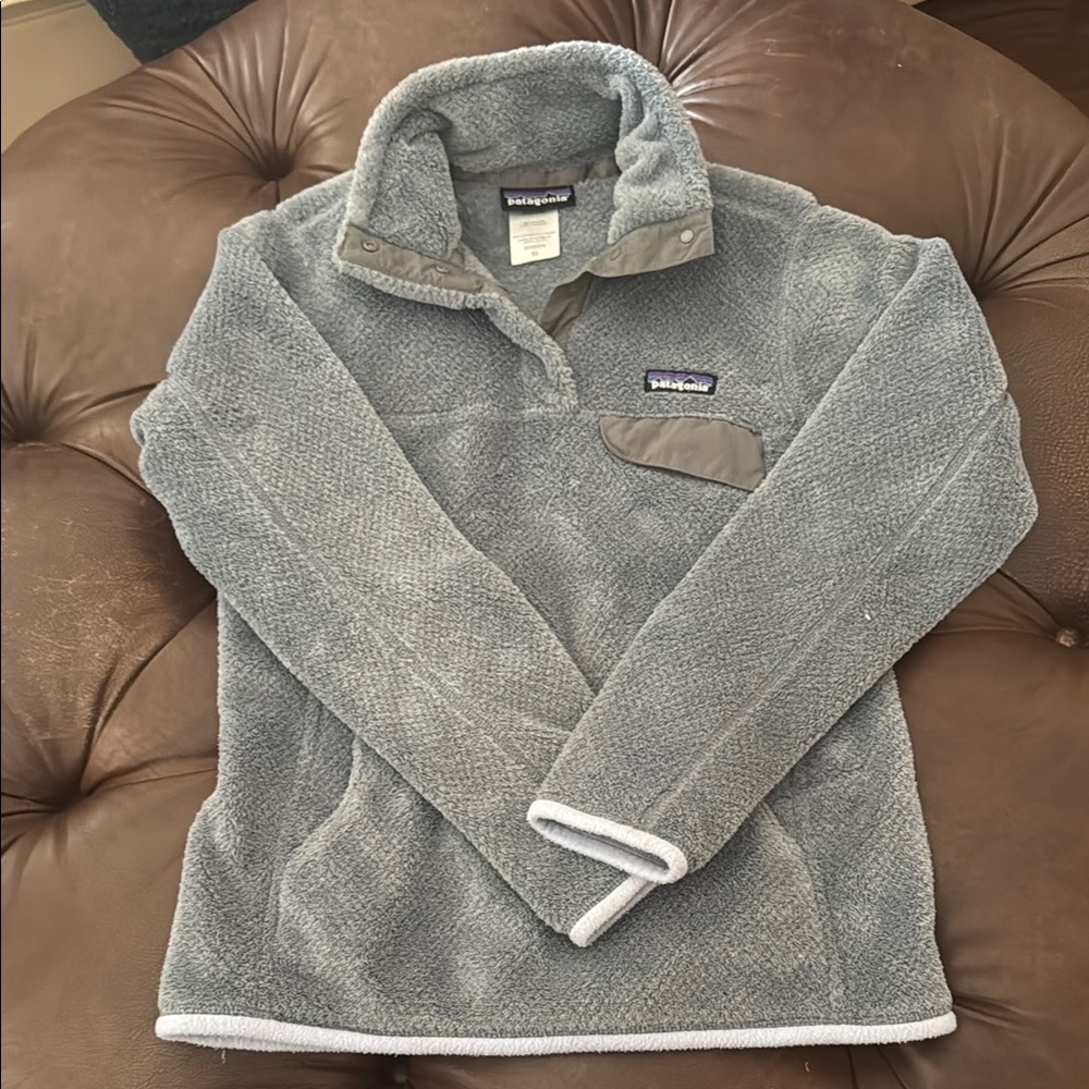 Patagonia Gray Fleece Pullover